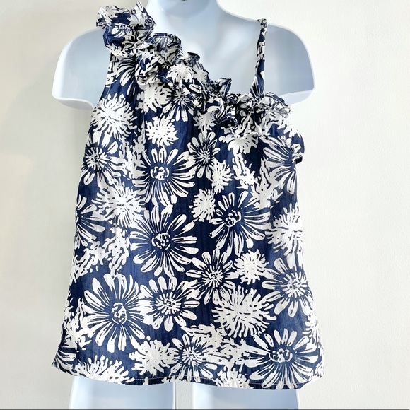 New Girl’s Three Hearts One Shoulder Floral Tank Top - Picture 4 of 8